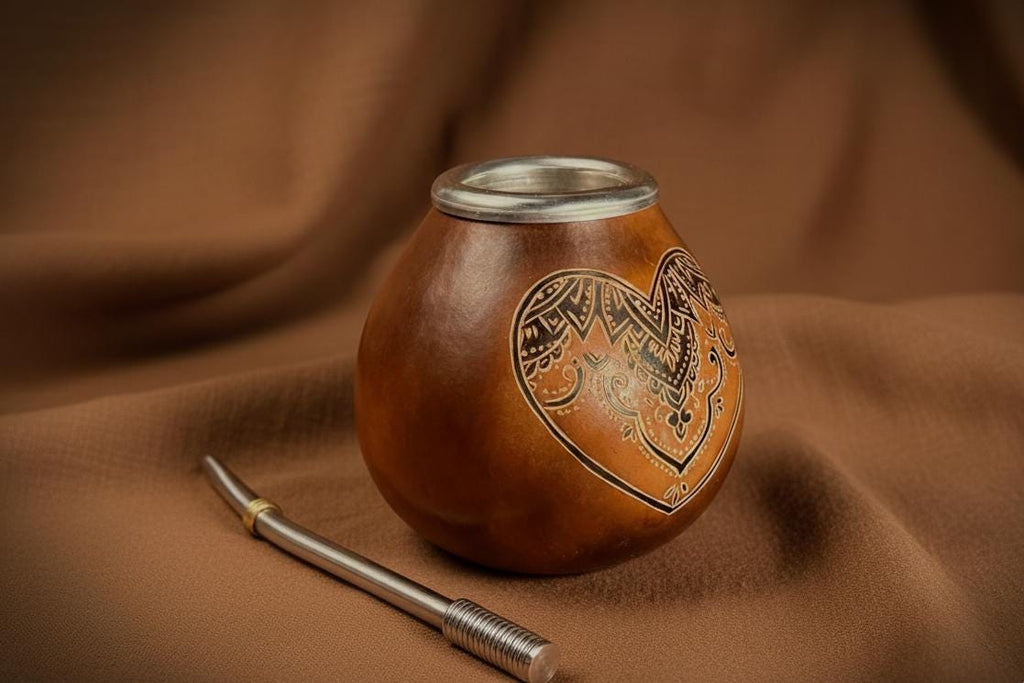 Mate Gourd 400ml with Mandala