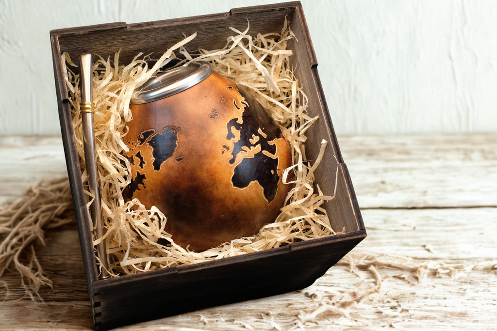 Yerba Mate Gift Set with World Map – 400ml