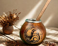 Handmade Mate Gourd Ouroboros – 400 ml