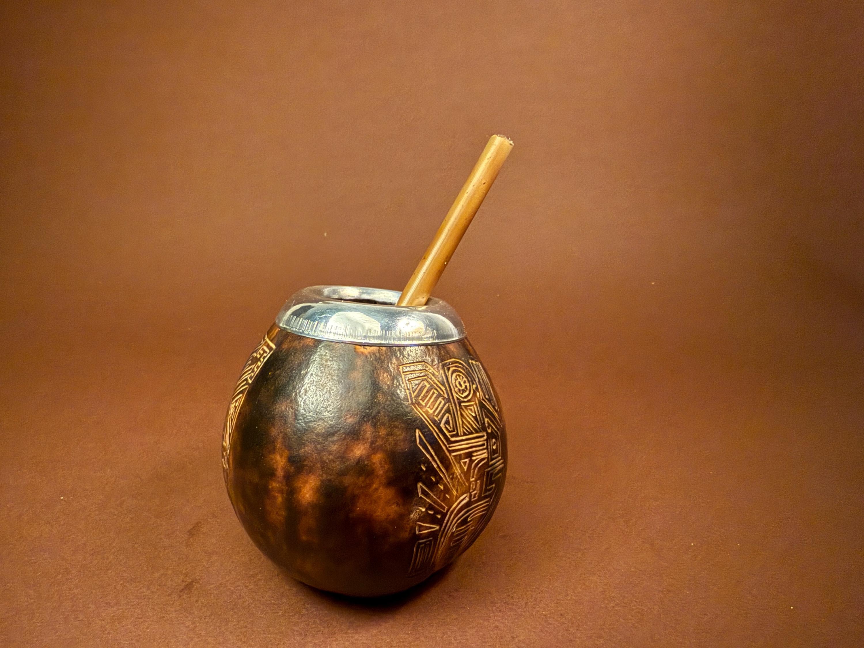 Natural Yerba Mate Gourd 300ml