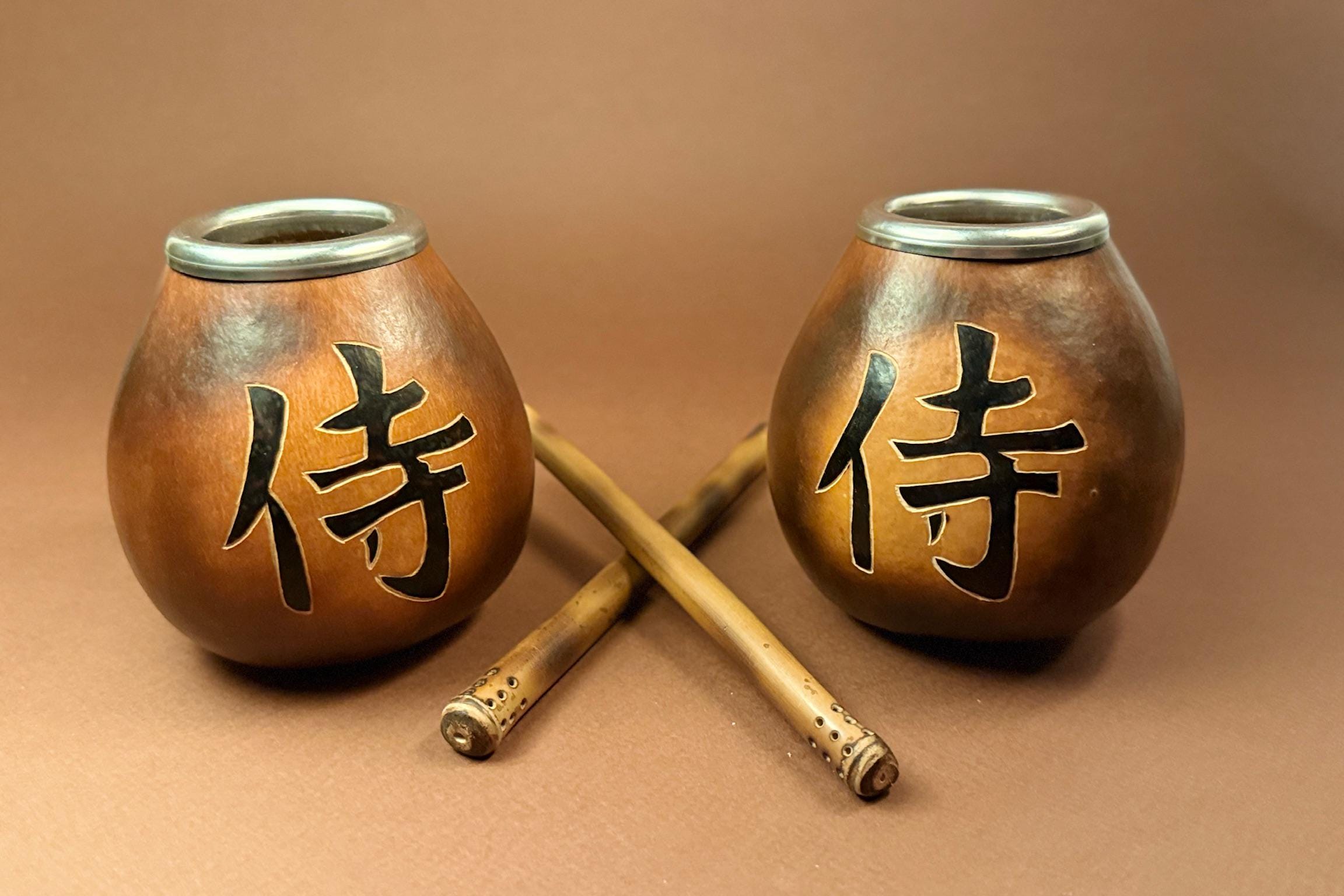 Set of 2 Handmade Yerba Mate Gourds