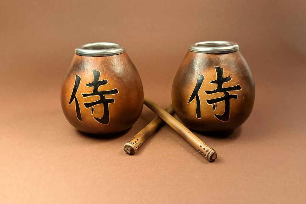 Set of 2 Handmade Yerba Mate Gourds