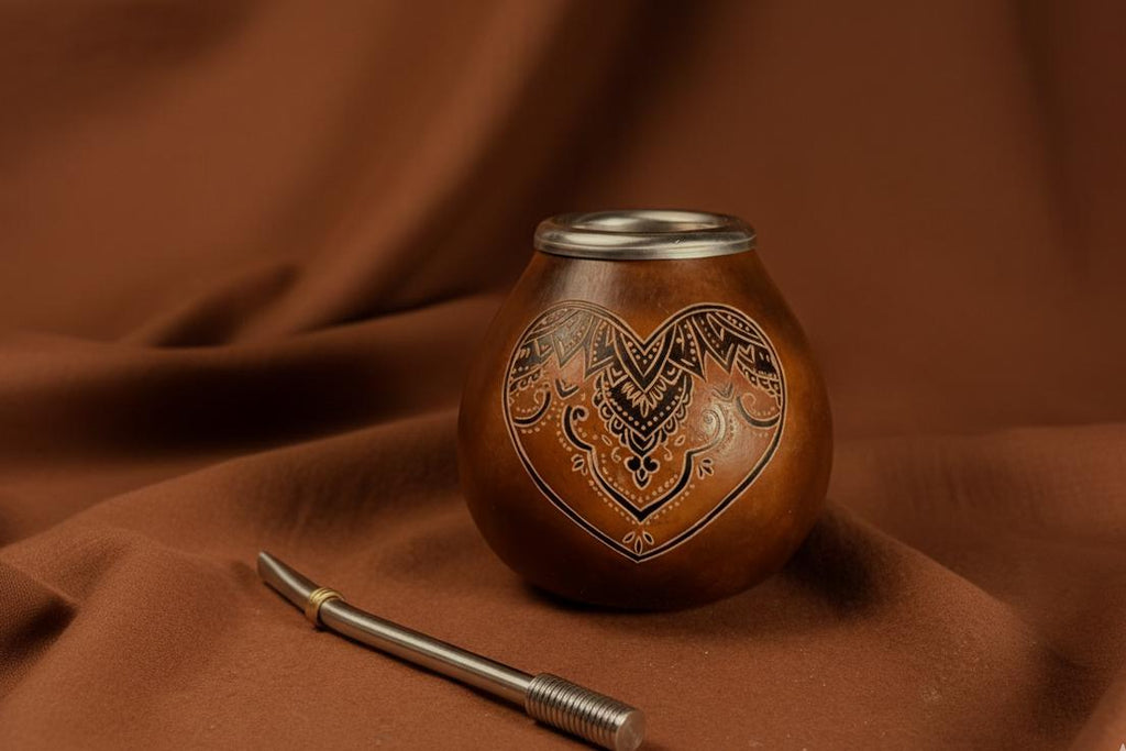 Mate Gourd 400ml with Mandala