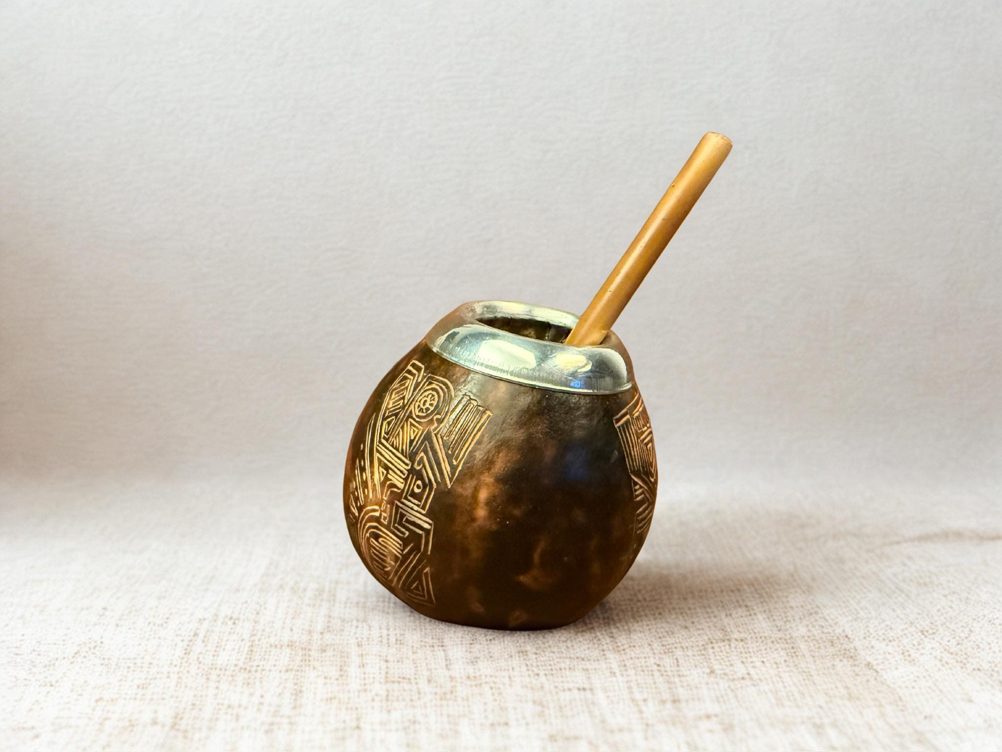 Natural Yerba Mate Gourd 300ml