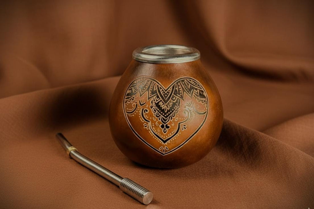 Mate Gourd 400ml with Mandala
