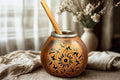 Yerba Mate Gourd with Sun Engraving 400ml