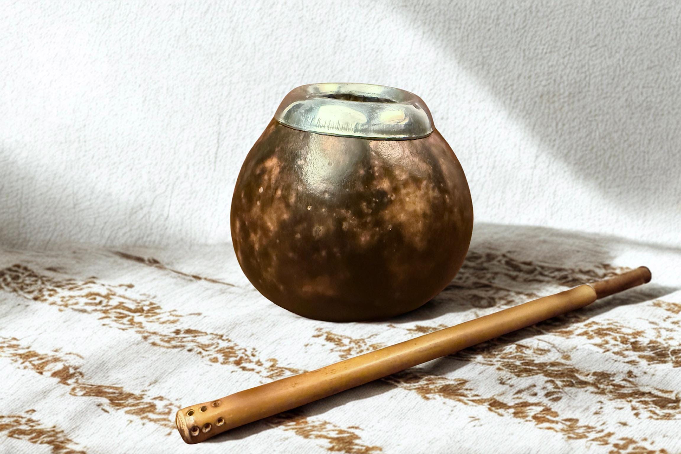 Handmade Natural Yerba Mate Gourd 350ml