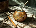 Handgefertigte Yerba-Mate-Kalebasse – 400 mlmit Ziergravur
