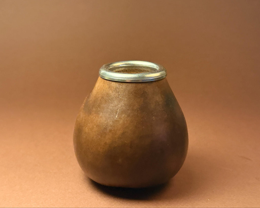 Handmade Mate Gourd 400ml with Turtle Engraving