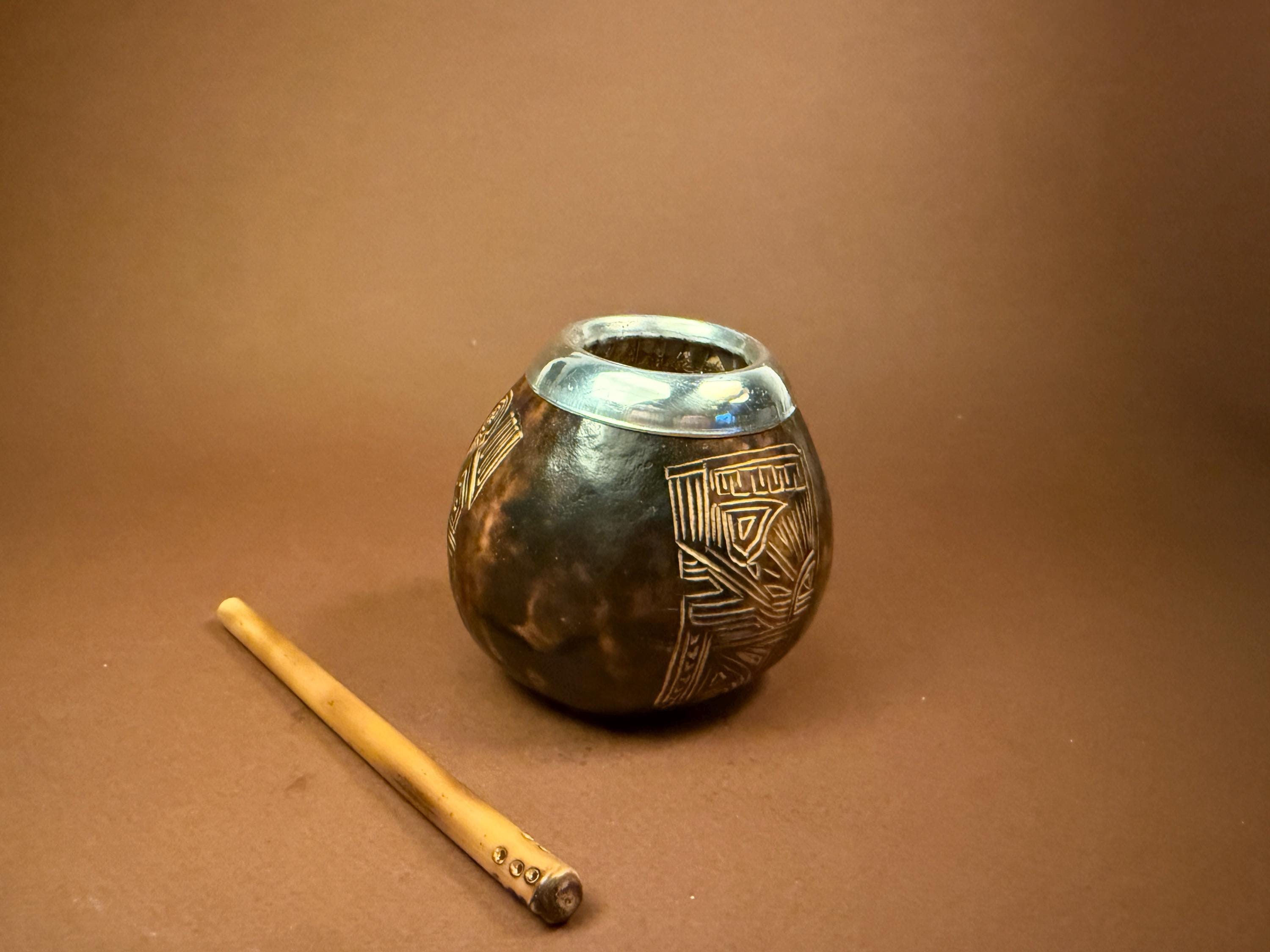 Natural Yerba Mate Gourd 300ml