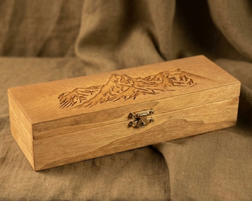 Handmade Natural Wood Keepsake Box, Small Jewelry Trinket Organizer